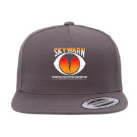 Skywarn   Distressed (also Available As Non Distressed) 5 Panel Snapback Cap | Artistshot