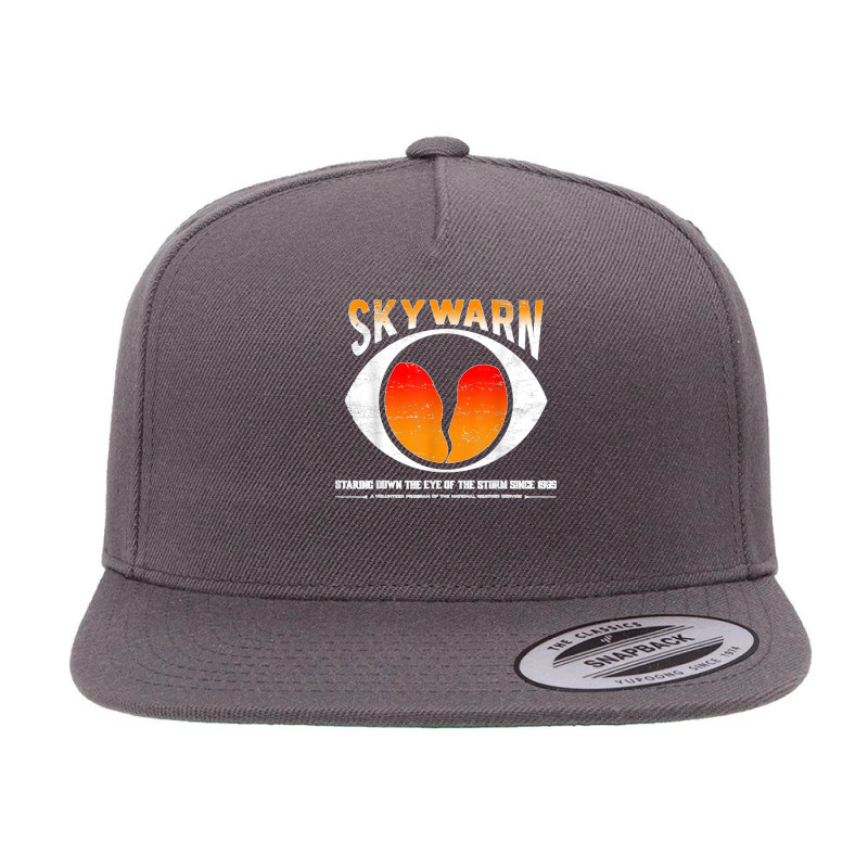 Skywarn   Distressed (also Available As Non Distressed) 5 panel snapback cap by LisaMarieRangel | Artistshot