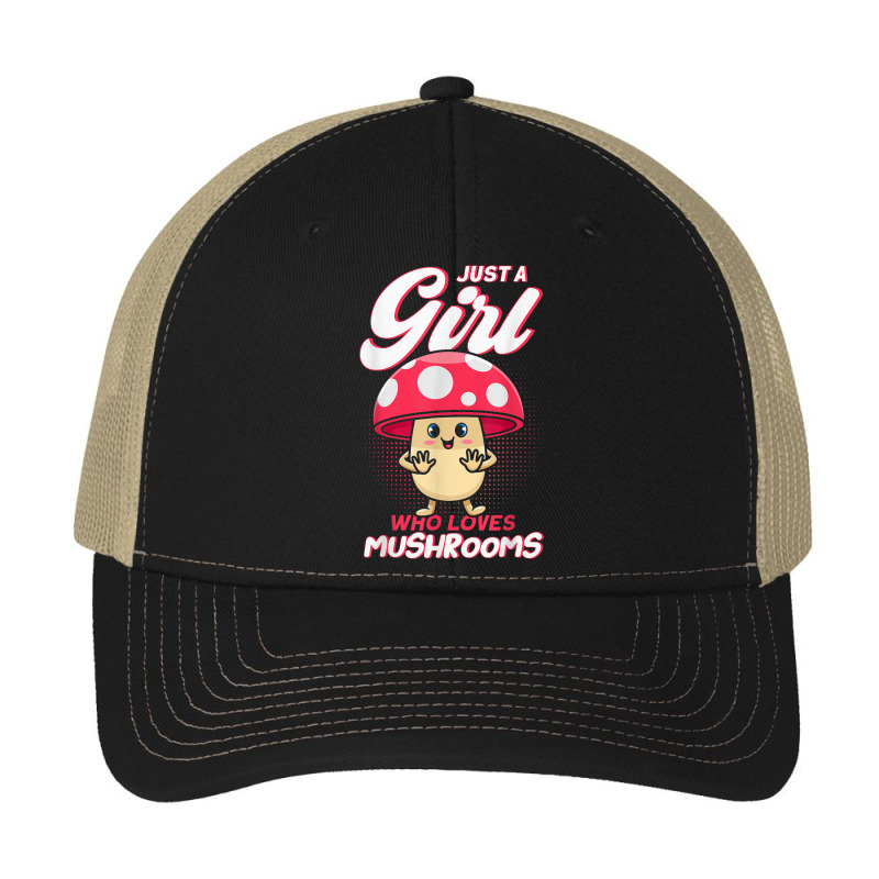 Just A Girl Who Loves Mushrooms Mycologists Mushroom Lovers Pa Trucker Cap by LaytonDesign | Artistshot