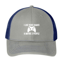 I Like Video Games Maybe 3 People Funny Gamer Gaming Sarcasm Pa Trucker Cap | Artistshot