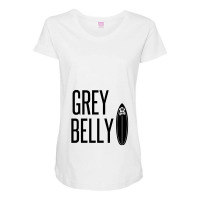 Grey Belly Maternity Scoop Neck T-shirt | Artistshot