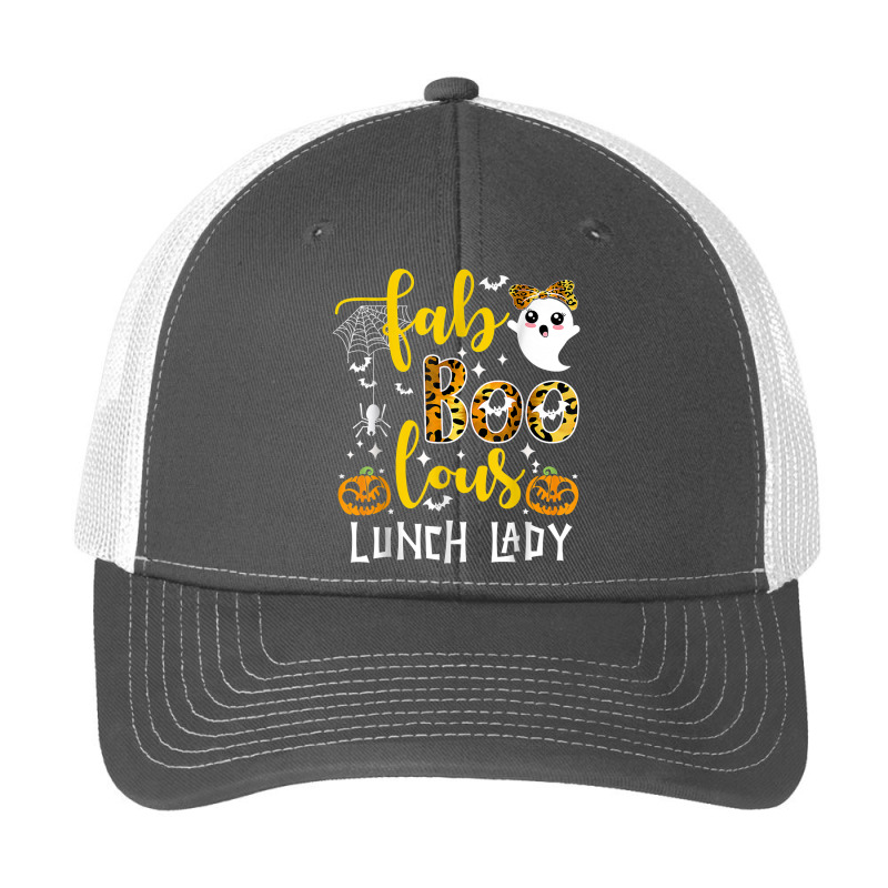 Leopard Fab Boo Lous Lunch Lady Team Teacher Spooky Season Pa Trucker Cap by MadisonDesign | Artistshot