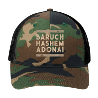 Baruch Hashem Adonai   Hebrew Messianic Christian Gift T Shirt Pa Trucker Cap | Artistshot