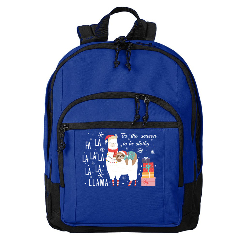 Sloth Fa La La Llama Christmas Long Sleeve T Shirt Basic Backpack | Artistshot