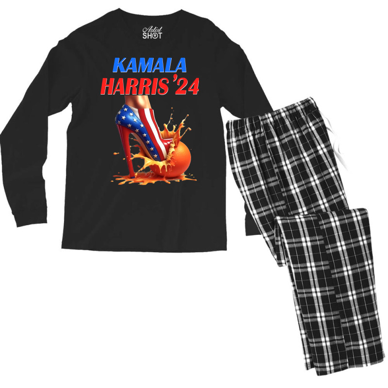 Kamala Harris 24 Men's Long Sleeve Pajama Set | Artistshot