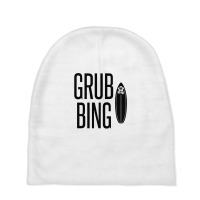 Grubbing – Falling Off The Surfboard While Surfing Baby Beanies | Artistshot