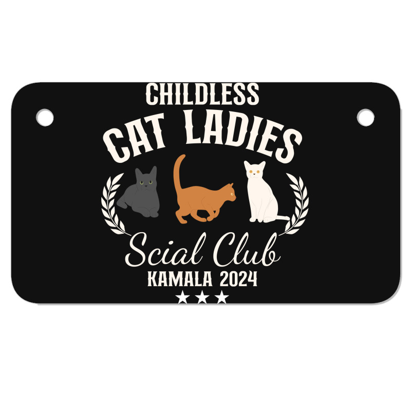 Childless Cat Ladies Motorcycle License Plate | Artistshot