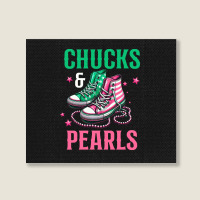 Chucks And Pearls Landscape Canvas Print | Artistshot