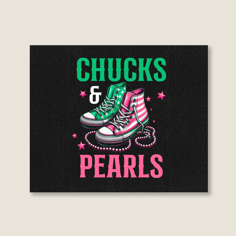 Chucks And Pearls Landscape Canvas Print | Artistshot