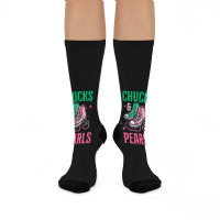 Chucks And Pearls Crew Socks | Artistshot