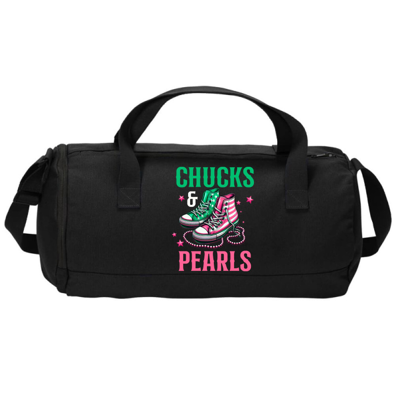 Chucks And Pearls Duffel Bag | Artistshot