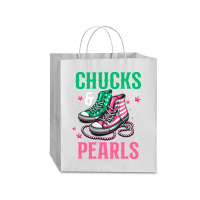 Chucks And Pearls Traveler Paper Bag -13 X 6 X 15 3/4 | Artistshot