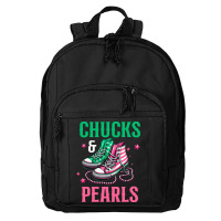 Chucks And Pearls Basic Backpack | Artistshot