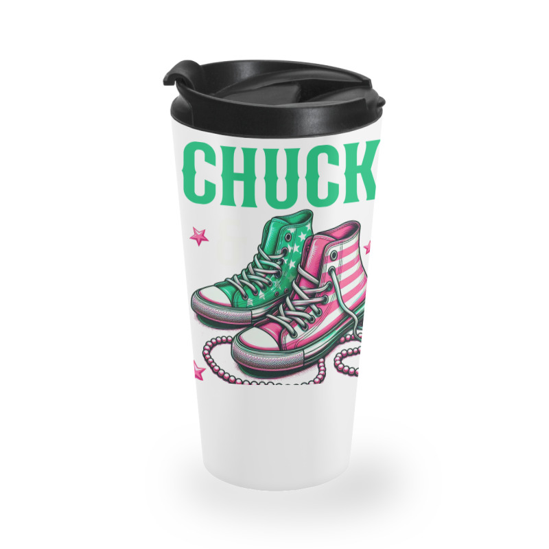 Chucks And Pearls Travel Mug | Artistshot