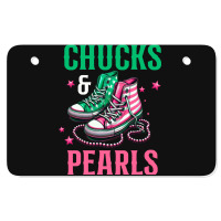 Chucks And Pearls Atv License Plate | Artistshot