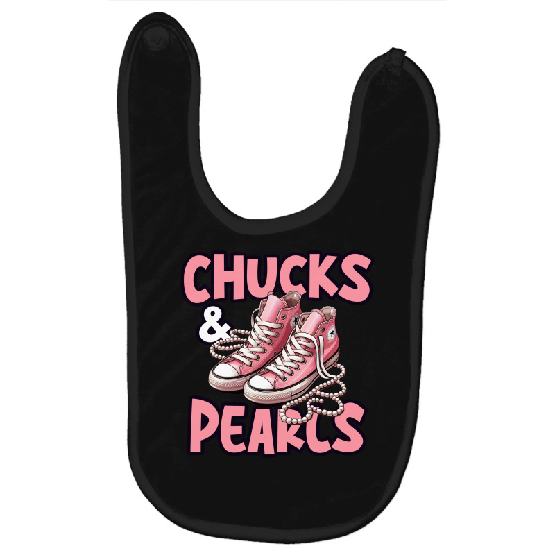 Chucks And Pearls Baby Bibs by killakam | Artistshot