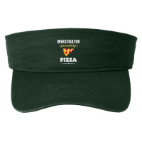 Investigator Powered By Pizza Funny Gift Fashion Visor | Artistshot