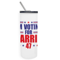 I'm Voting For Harris Skinny Tumbler | Artistshot