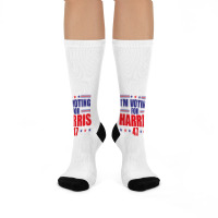 I'm Voting For Harris Crew Socks | Artistshot