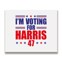 I'm Voting For Harris Metal Print Horizontal | Artistshot