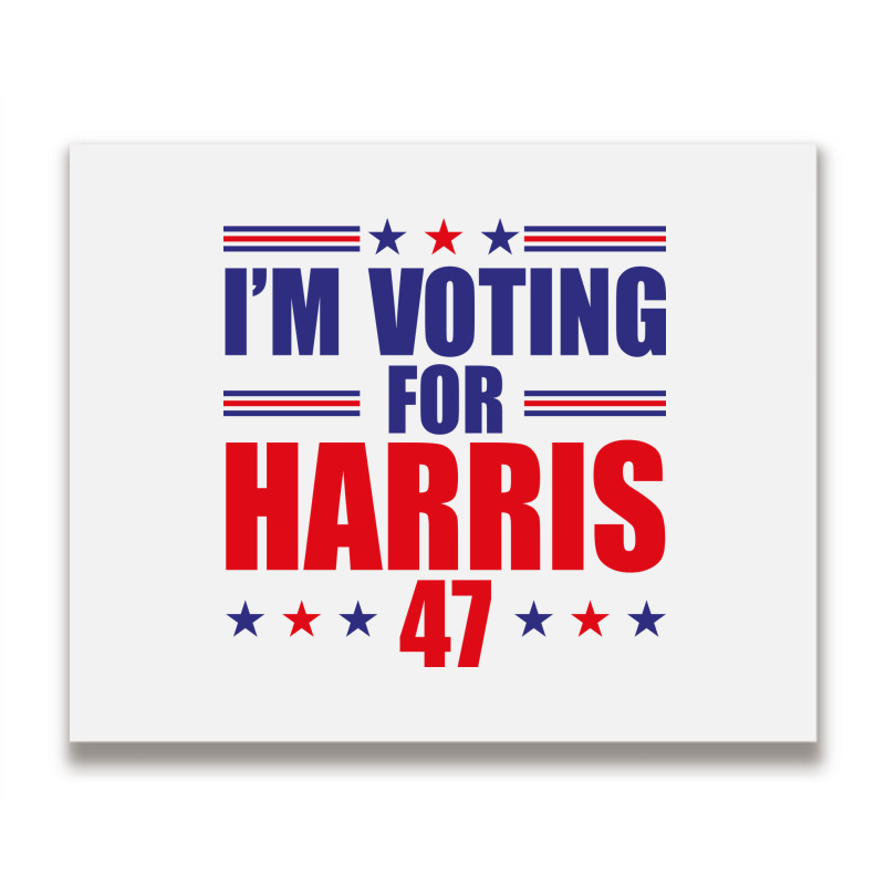 I'm Voting For Harris Metal Print Horizontal | Artistshot