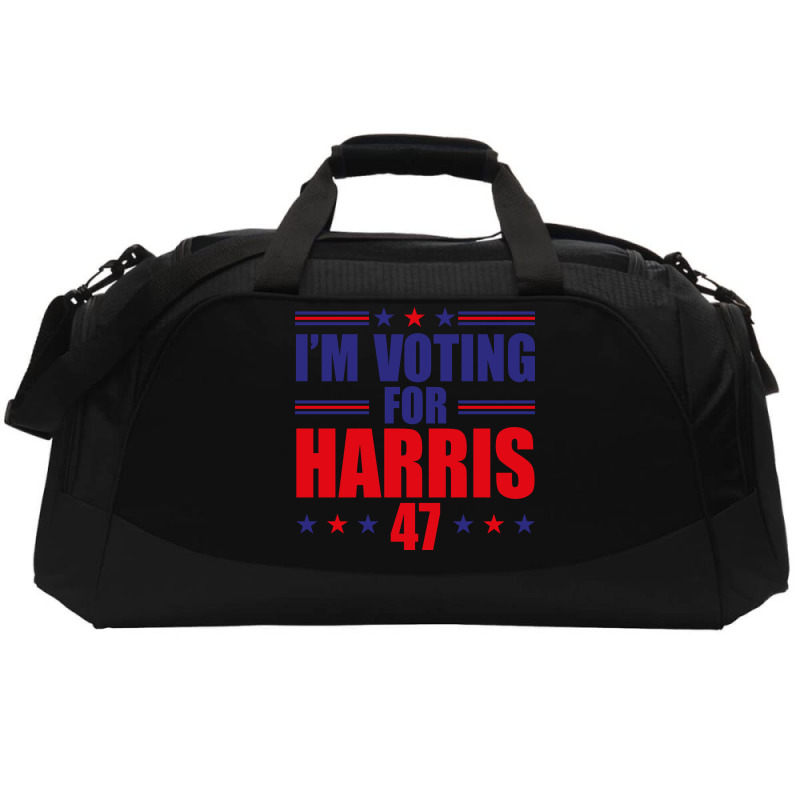 I'm Voting For Harris Active Duffel | Artistshot