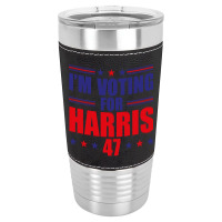 I'm Voting For Harris Leatherette Tumbler | Artistshot