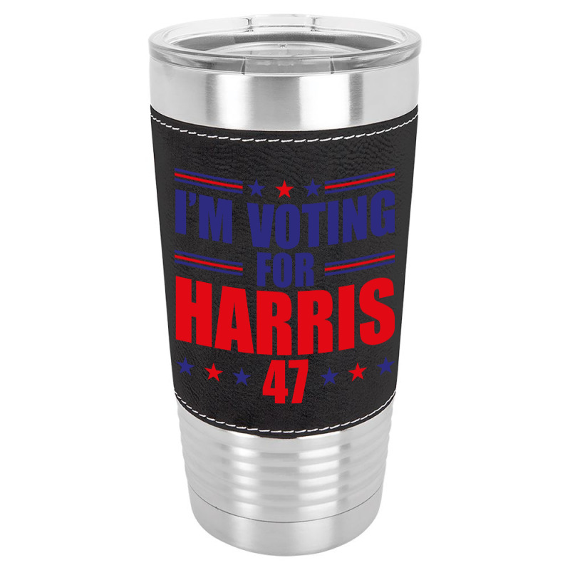 I'm Voting For Harris Leatherette Tumbler | Artistshot