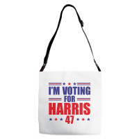 I'm Voting For Harris Adjustable Strap Totes | Artistshot