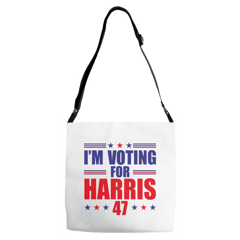 I'm Voting For Harris Adjustable Strap Totes | Artistshot