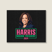 Harris Madam President Landscape Canvas Print | Artistshot