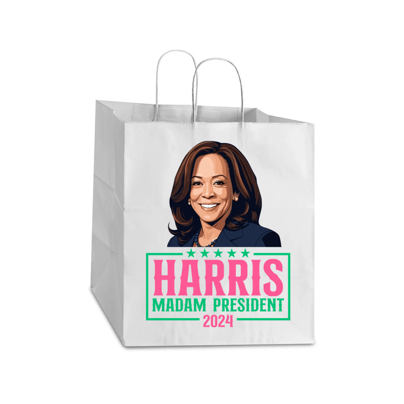 Harris Madam President Take Out Paper Bag - 14 X 10 X 15 1/2 | Artistshot