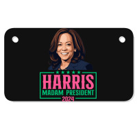 Harris Madam President Motorcycle License Plate | Artistshot