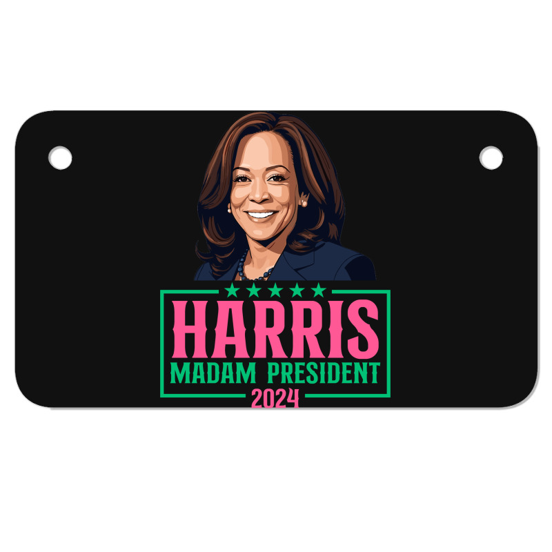 Harris Madam President Motorcycle License Plate | Artistshot