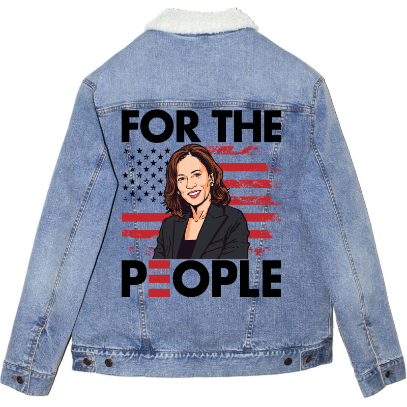 Harris For The People Unisex Sherpa-lined Denim Jacket | Artistshot