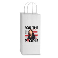 Harris For The People Double Wine Paper Bag - 6 1/2 X 3 1/2 X 12 3/8 | Artistshot