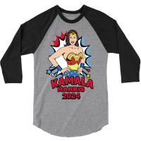 Kamala Harris Wonder Women 3/4 Sleeve Shirt | Artistshot