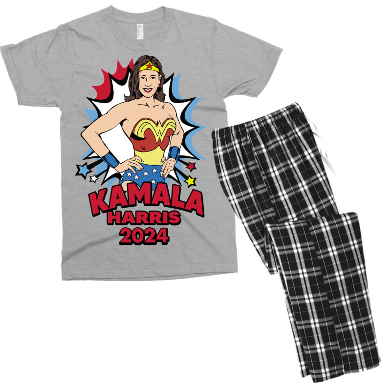 Kamala Harris Wonder Women Men's T-shirt Pajama Set | Artistshot