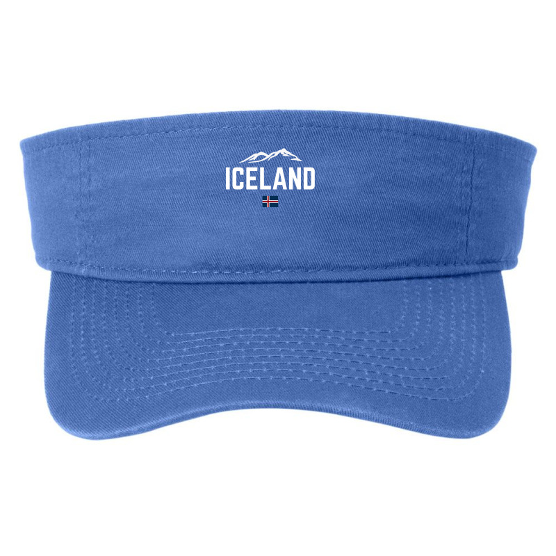 Iceland Flag Vintage  Men Women Kids  Iceland Sweatshirt Fashion Visor by sabadmscoastlw | Artistshot