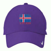 Icelandic Iceland Flag Shirt Vintage Country Distressed Gift T Shirt Nike Dri-fit Cap | Artistshot