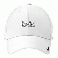 Created With A Purpose Christian Faith Men Women Nike Dri-fit Cap | Artistshot