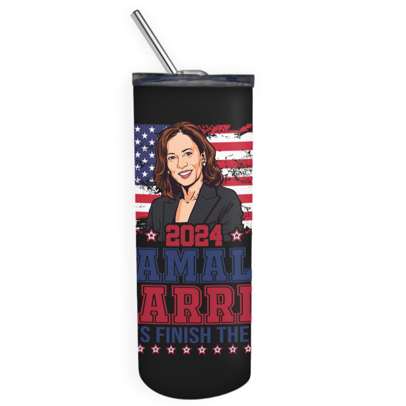 Kamala Harris Skinny Tumbler | Artistshot