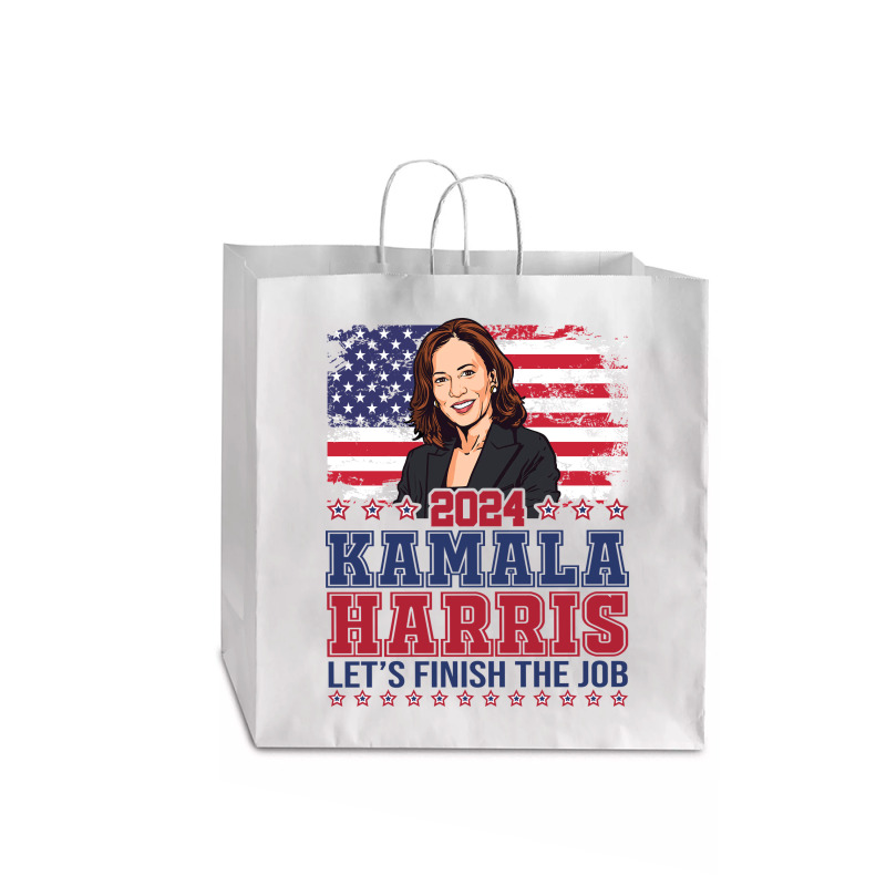 Kamala Harris Jumbo Paper Bag - 18 X 7 X 18 3/4 | Artistshot