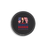 Kamala Harris Round Leatherette Patch | Artistshot