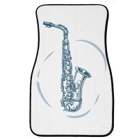 Saxophone Front Car Mat | Artistshot