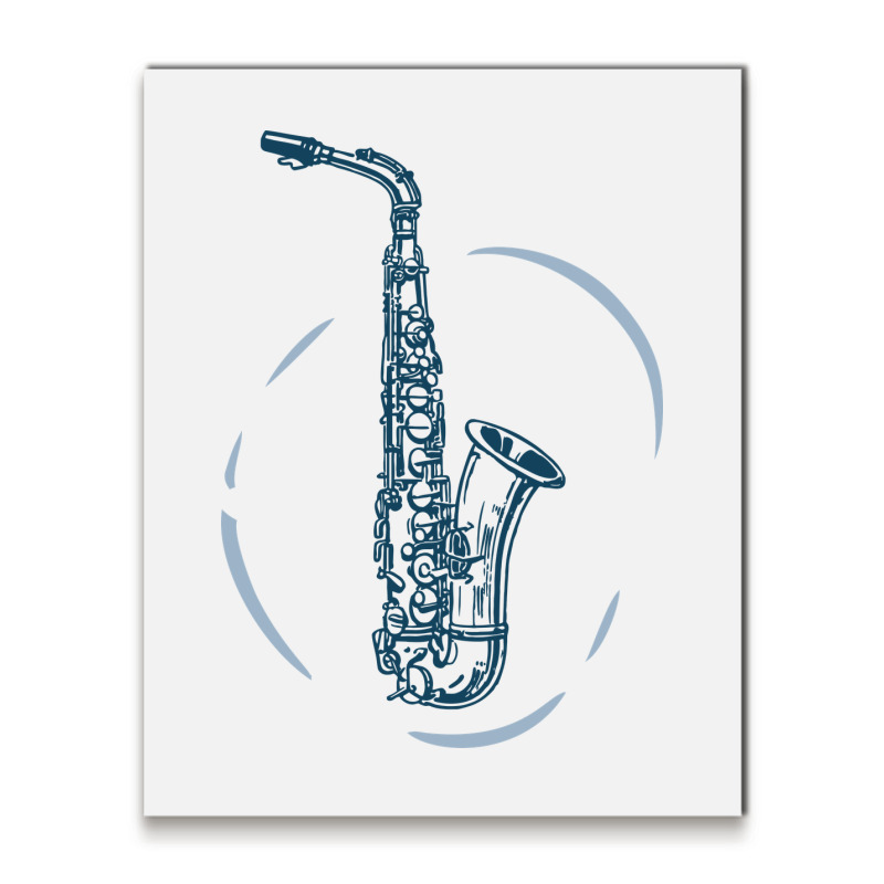 Saxophone Metal Print Vertical | Artistshot