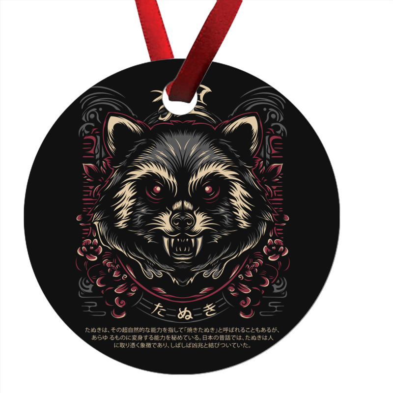 Tanuki Japan Trash Cat Ornament | Artistshot