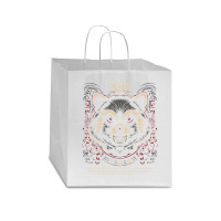 Tanuki Japan Trash Cat Star Paper Bag - 13 X 7 X 13 | Artistshot