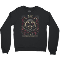 Tanuki Japan Trash Cat Crewneck Sweatshirt | Artistshot