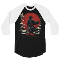 Lost Samurai Japan Artwork 3/4 Sleeve Shirt | Artistshot